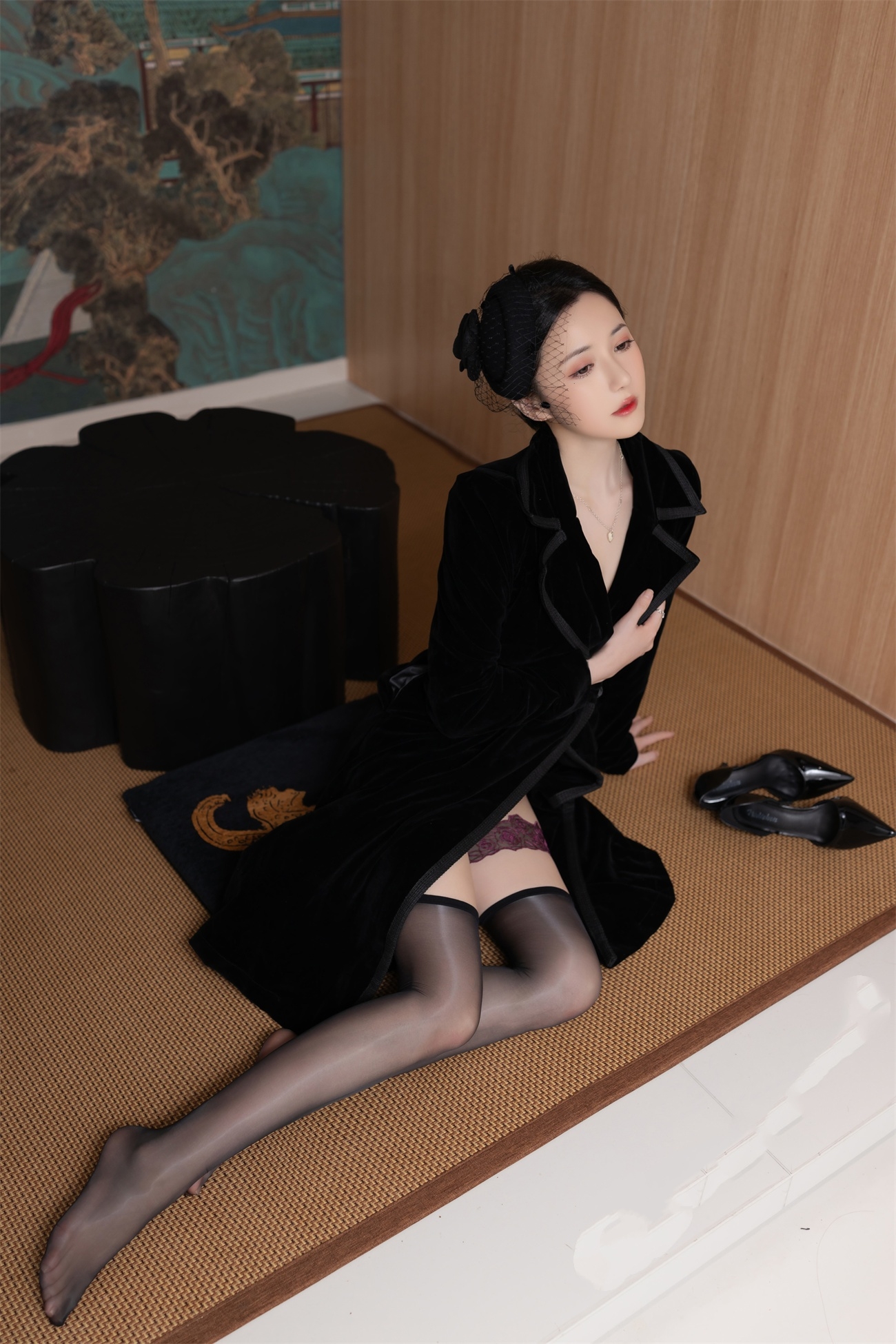 ✨秀人网 鱼子酱✨最新上架作品超清写真（未亡人）