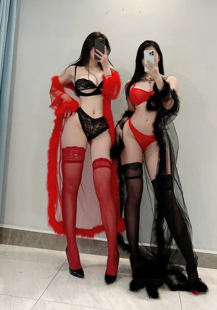 图片[1]-【微-密】陈大小姐-黑和红 [26P-11MB]-写真栈-xiezz.cc