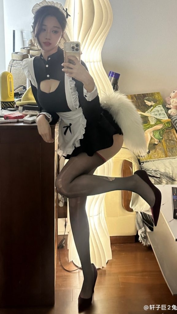 图片[2]-【微-密】轩子巨二兔-女仆装[15P-30M]-写真栈-xiezz.cc