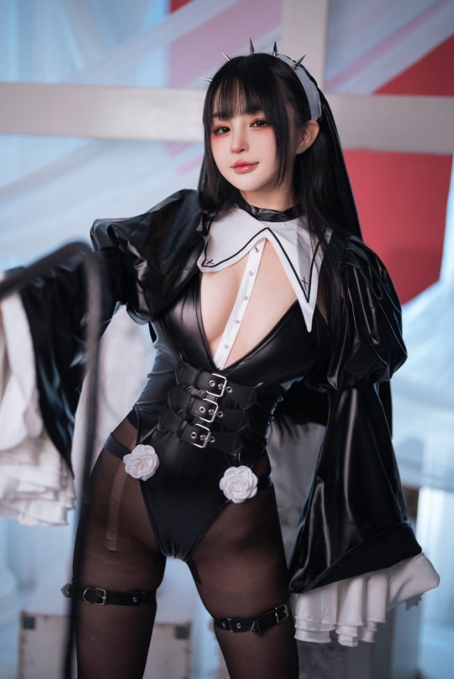 图片[2]-桜井宁宁 – NO.080 皮衣修女 [60P-460MB]-蜜桃啵啵