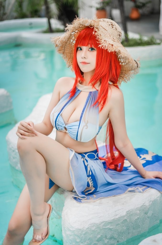 图片[1]-蜜汁猫裘 – NO.106 原神 妮露泳装 [21P-250MB]-写真栈