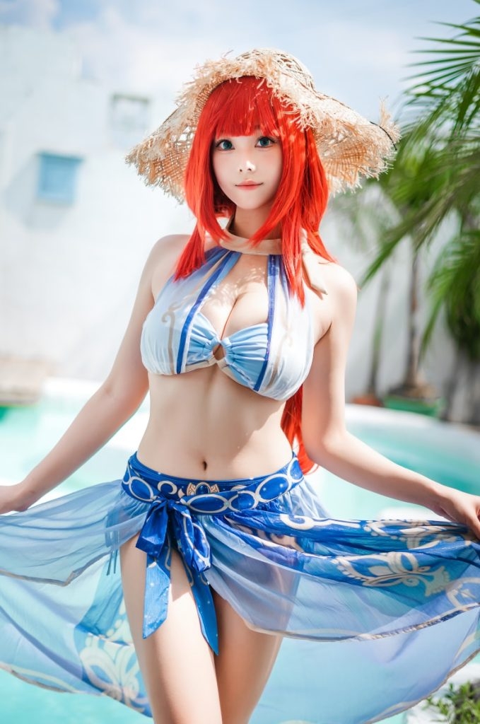 图片[2]-蜜汁猫裘 – NO.106 原神 妮露泳装 [21P-250MB]-写真栈