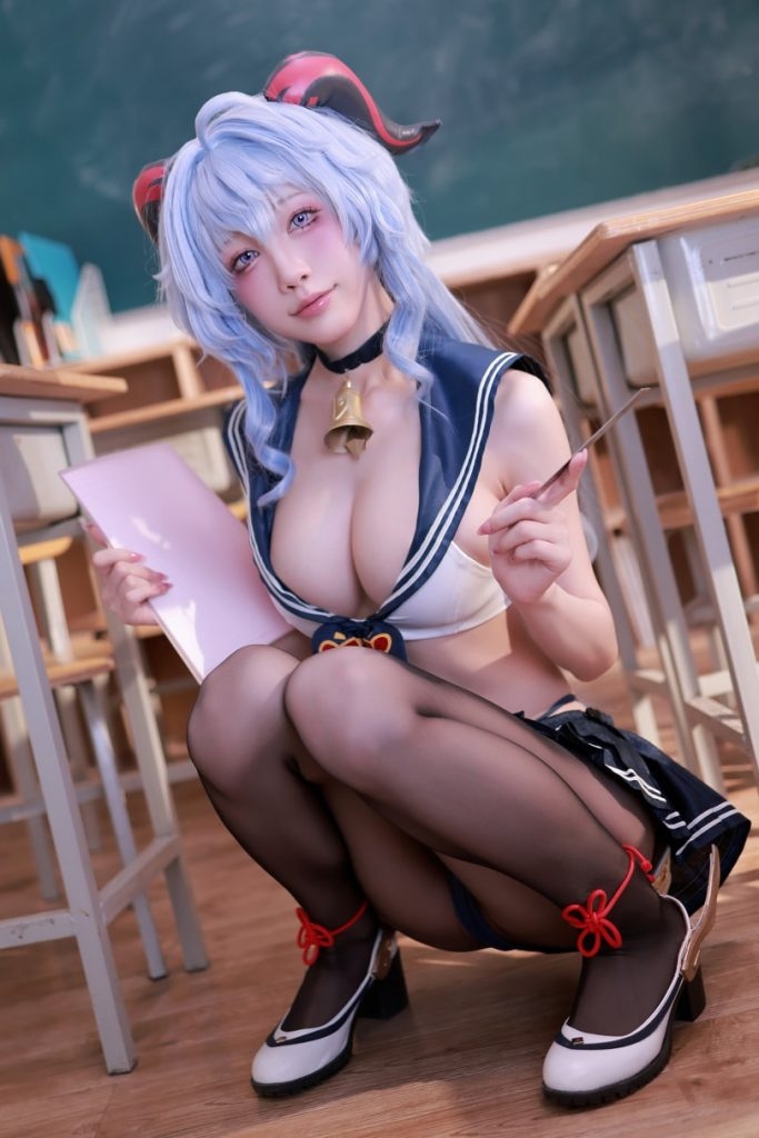 图片[1]-水淼aqua NO.216 2月补偿赠品 甘雨水手服 [50P-73MB]VIP-写真栈