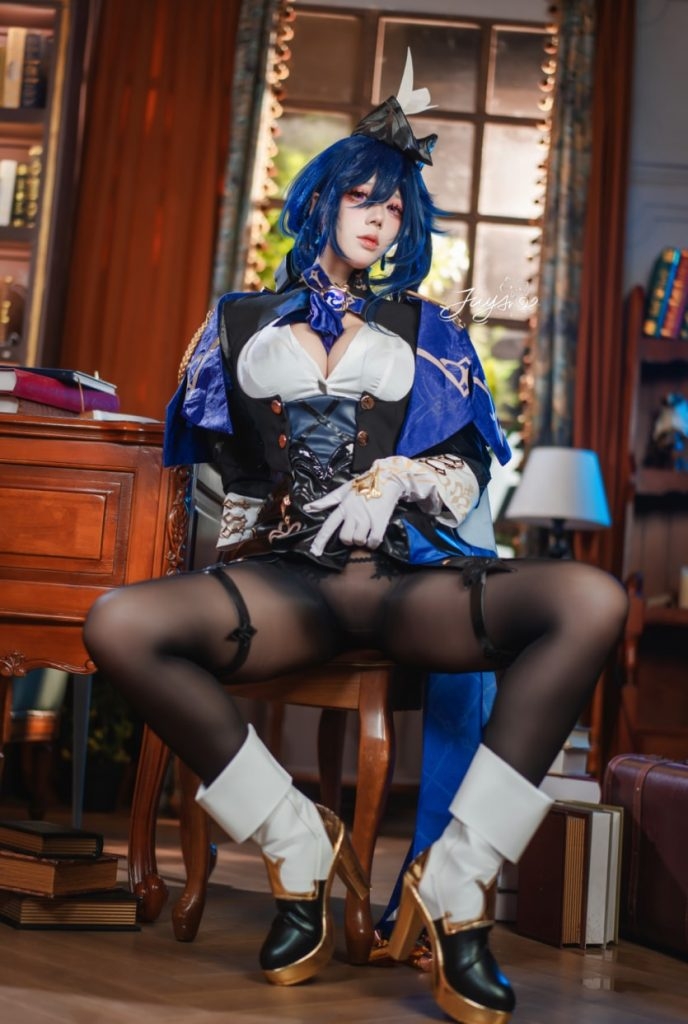 图片[2]-九言 NO.66 原神 克洛琳德[49P3V-0.99GB]-蜜桃啵啵