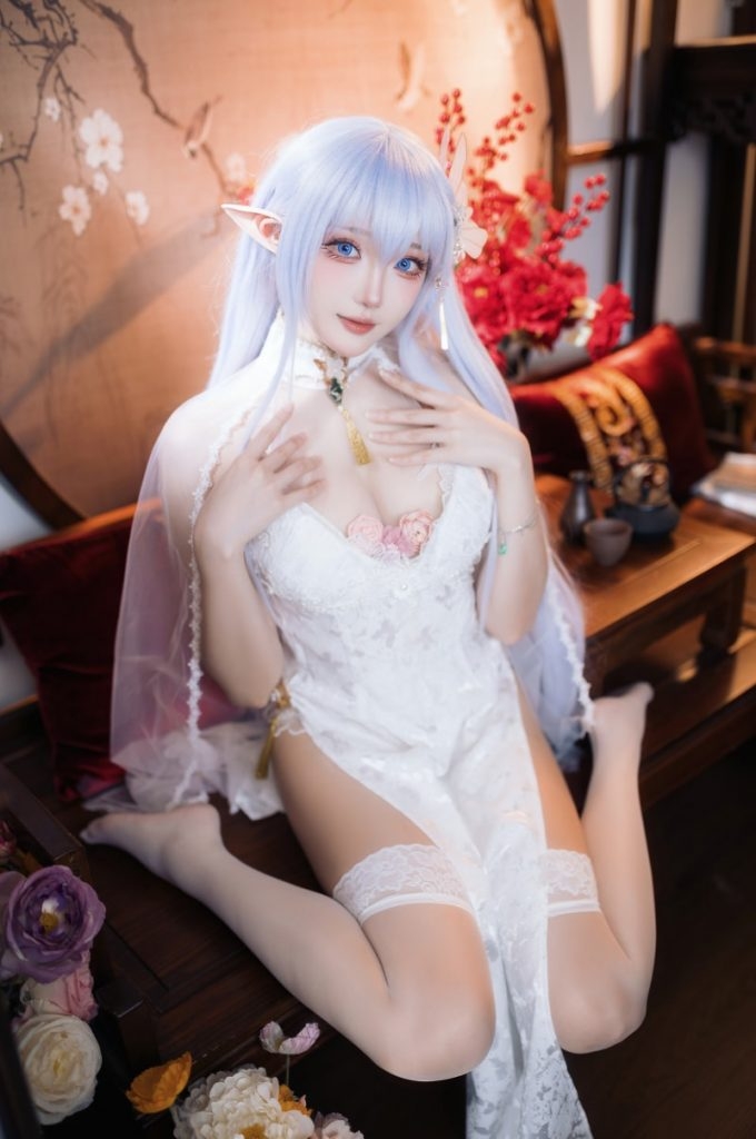 图片[1]-瓜希酱 NO.91 阿尔比恩旗袍[20P-28MB]-蜜桃啵啵