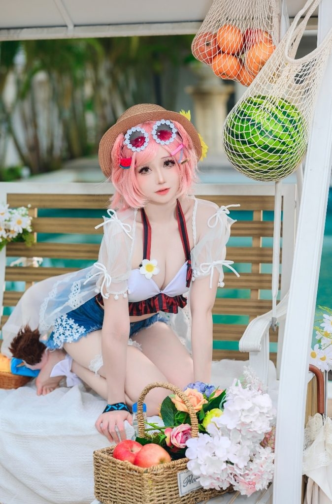 图片[1]-焖焖碳 NO.036 明日方舟 澄闪泳装 [22P-166MB]-蜜桃啵啵