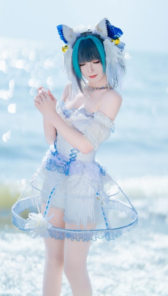 图片[1]-封疆疆v NO.63 柴郡小礼服 [10P-105MB]-蜜桃啵啵