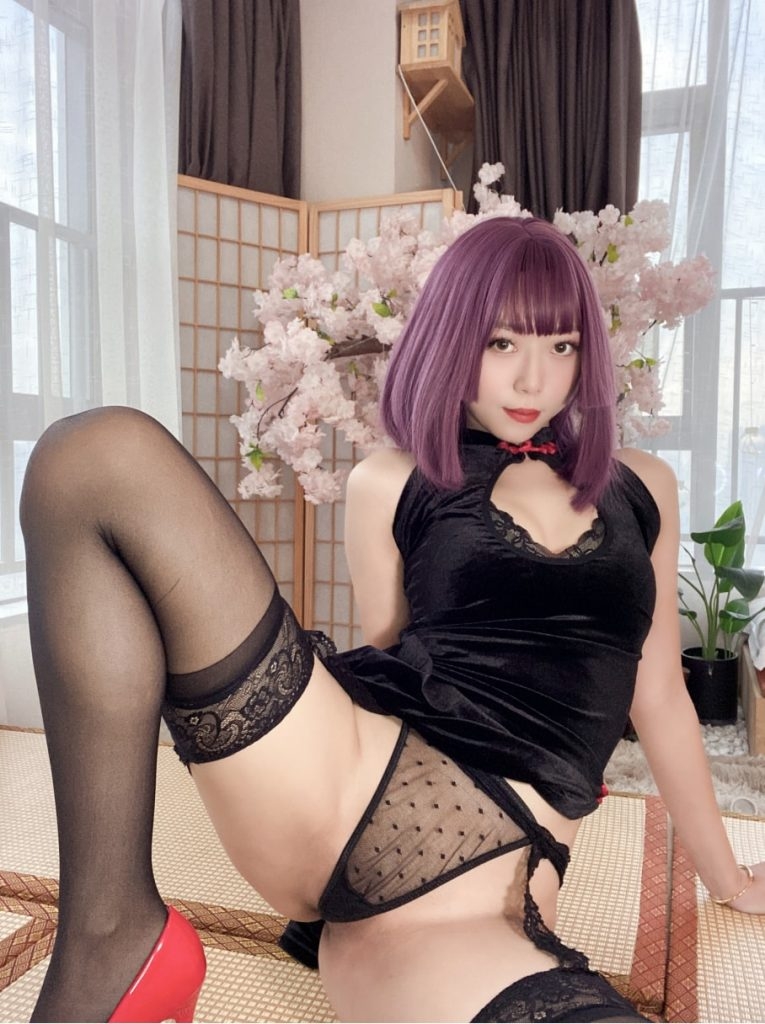 图片[1]-Money冷冷 – NO.42 高叉旗袍蕾丝裙[107P1V-2.40GB]VIP-蜜桃啵啵