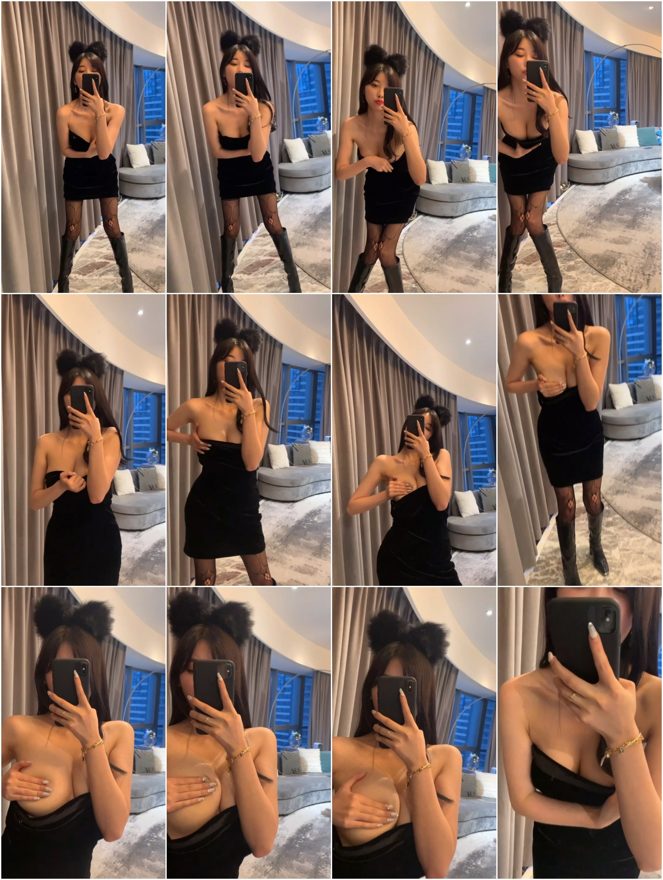 杨晨晨 故事感剧情写真 黑丝高跟鞋造型