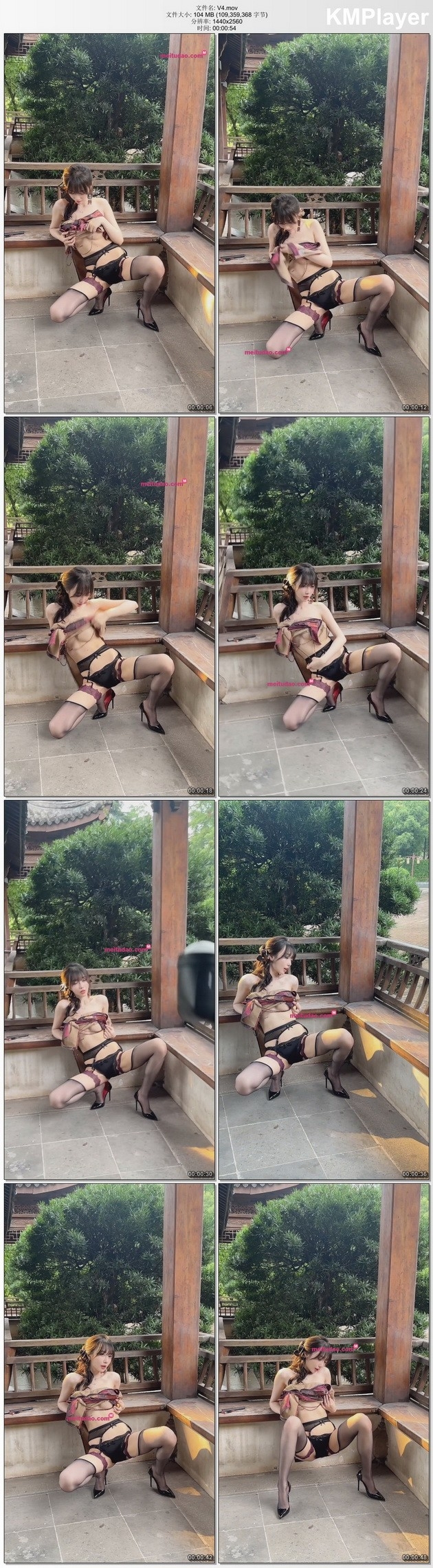 清妙 绿色连衣短裙 拍摄花絮 [91P+1V-1.7G]