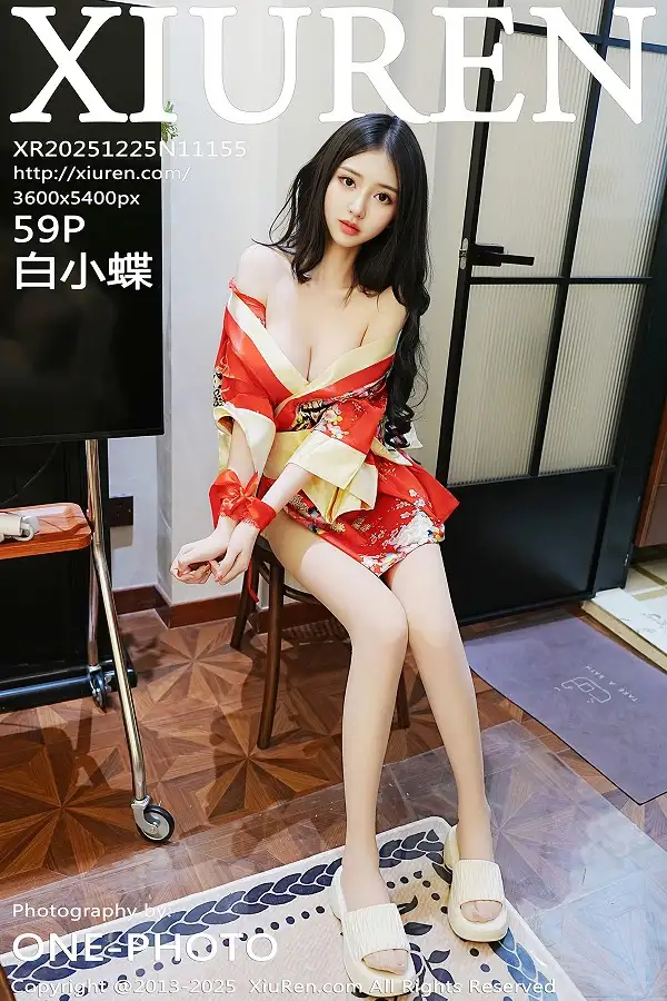 [XiuRen秀人网]No.11155_模特白小蝶性感红色连衣短裙配超薄白丝秀完美曲线撩人诱惑写真59P