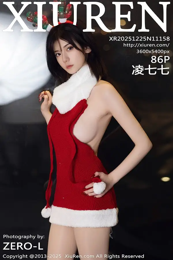 [XiuRen秀人网]No.11158_模特凌七七性感红色开背毛衣配超薄肉丝秀曼妙身姿撩人诱惑写真86P